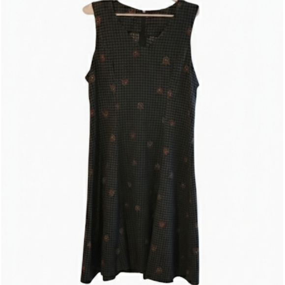 Vintage Handmade Sleeveless Checkered Dress (Measurements Below) Cottagecore - Picture 2 of 7